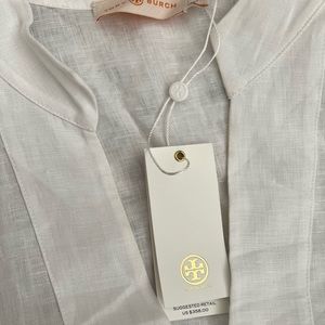 Tori Burch Linen Beach Coverup Dress M